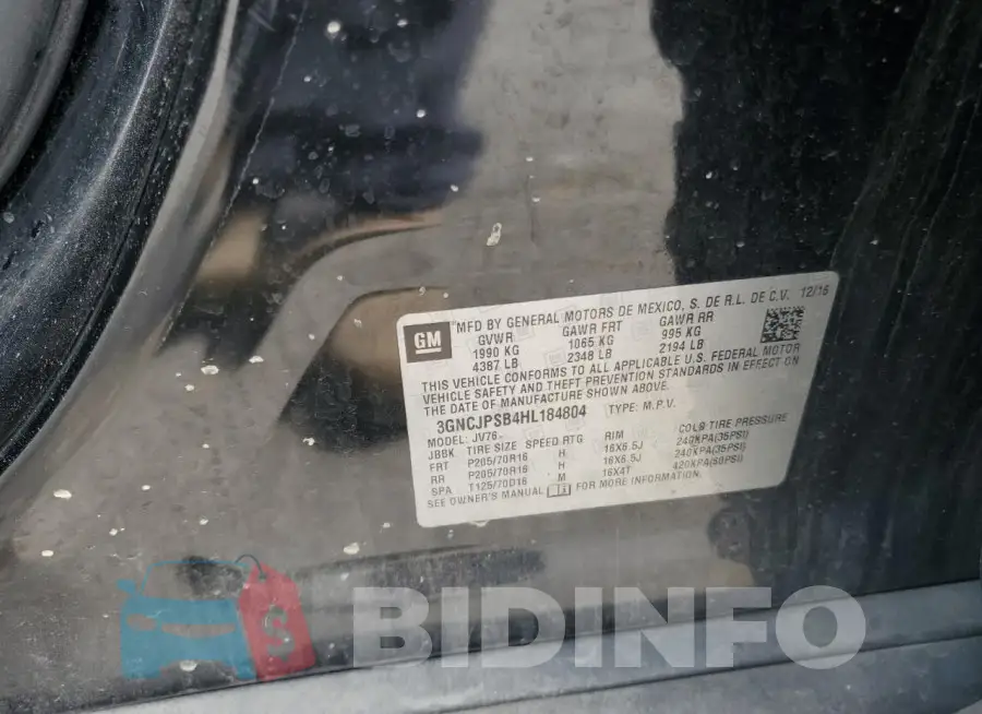 3GNCJPSB4HL184804 Photo# 13