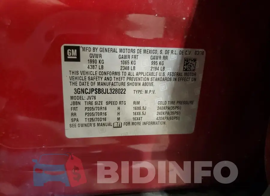3GNCJPSB8JL328022 Photo# 13