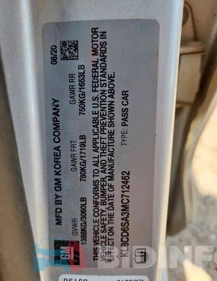 KL8CD6SA3MC712462 Photo# 13