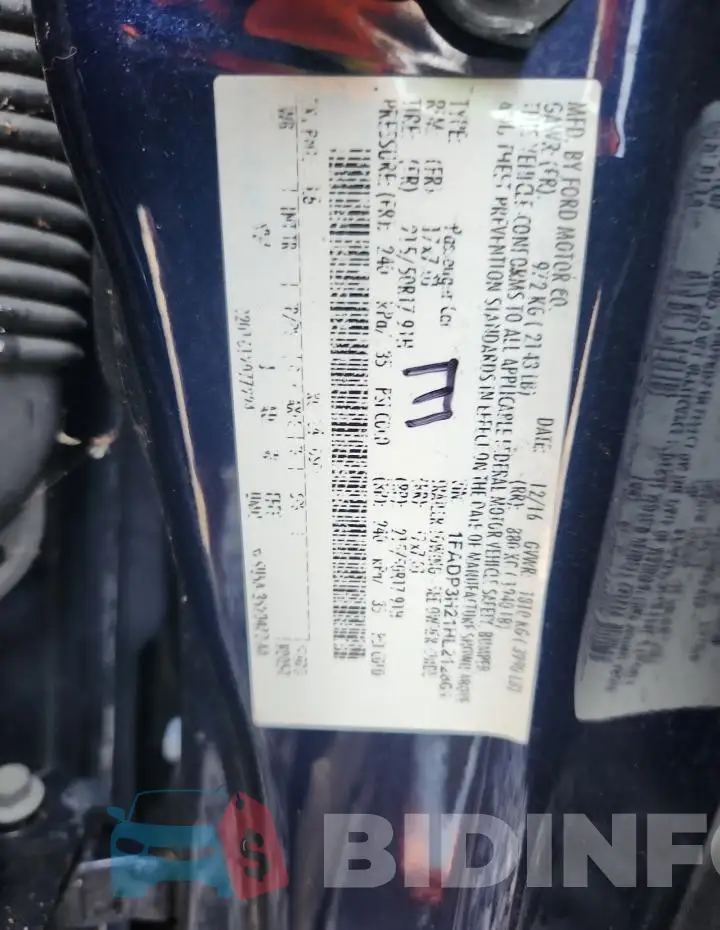 1FADP3H21HL212801 Photo# 12