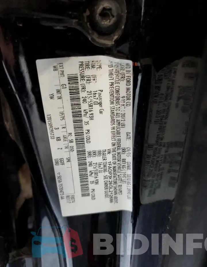 1FADP3K26GL212686 Photo# 12