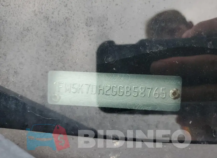 1FM5K7DH2GGB58765 Photo# 13