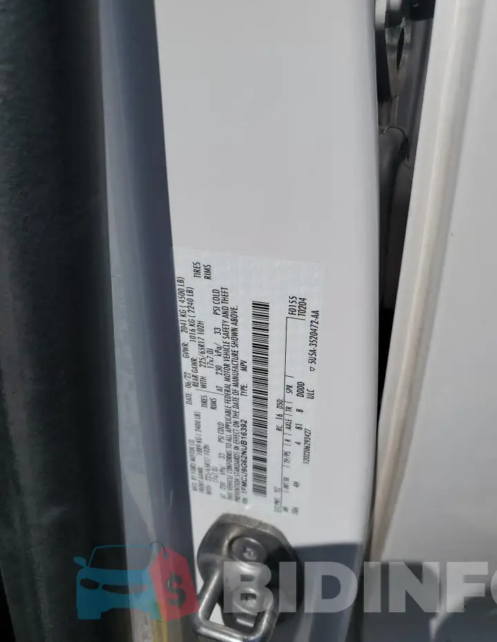 1FMCU9G62NUB16392 Photo# 13