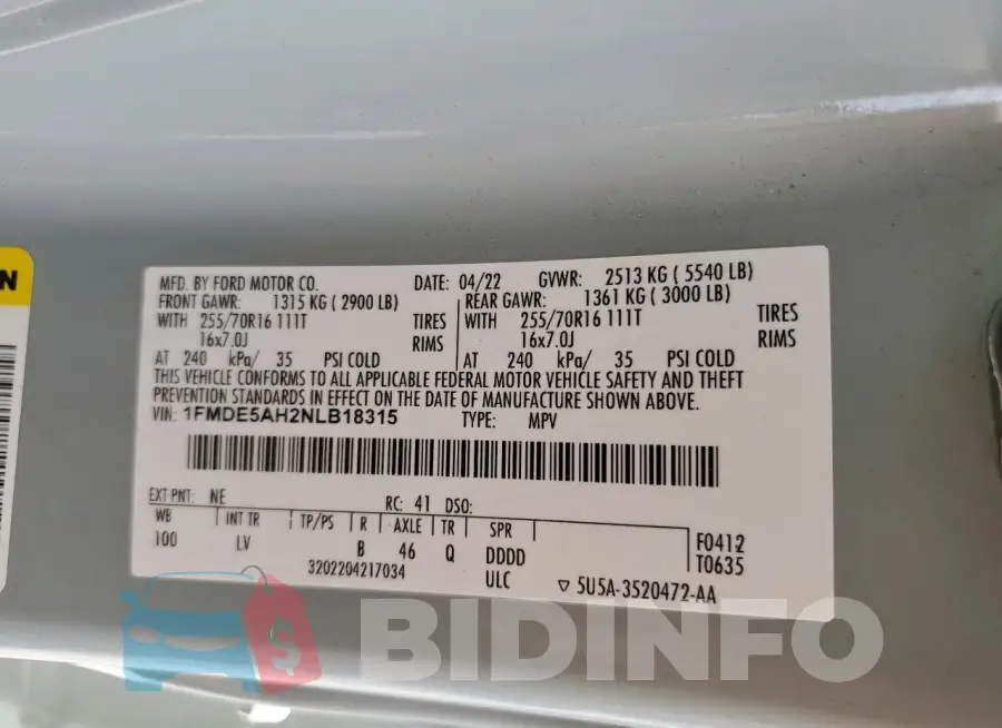 1FMDE5AH2NLB18315 Photo# 13