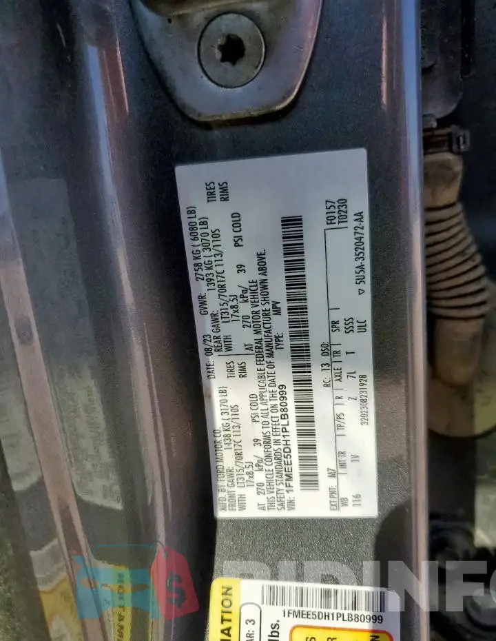 1FMEE5DH1PLB80999 Photo# 13
