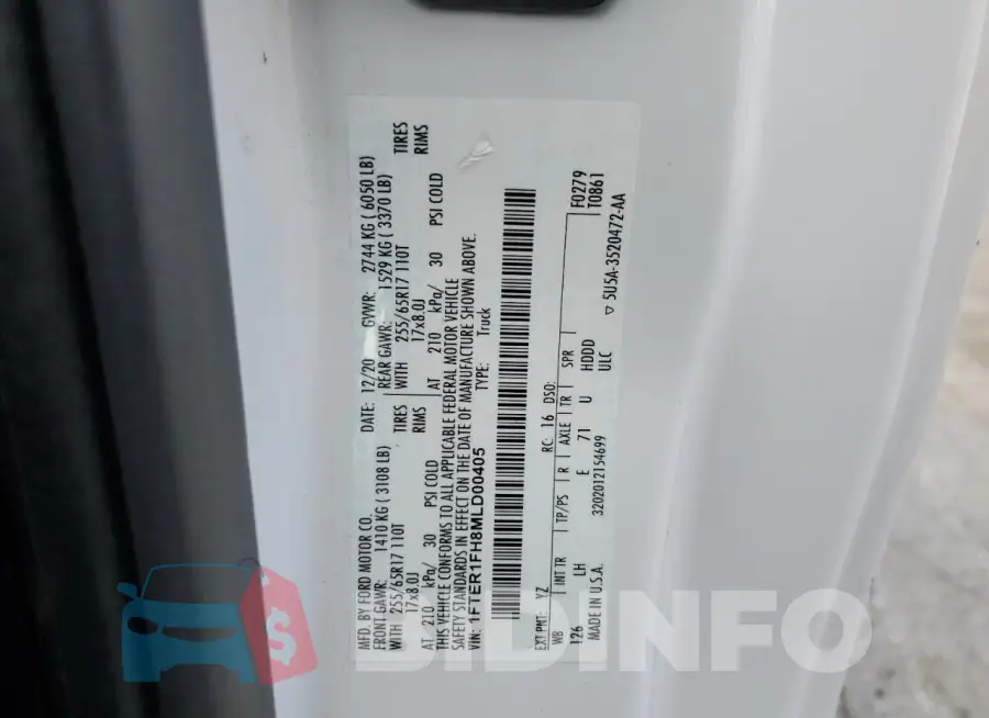 1FTER1FH8MLD00405 Photo# 12