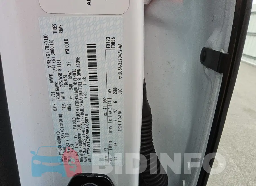 1FTFW1E59MKF05676 Photo# 12