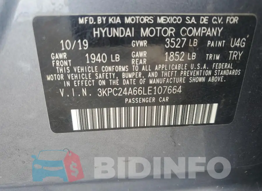 3KPC24A66LE107664 Photo# 12