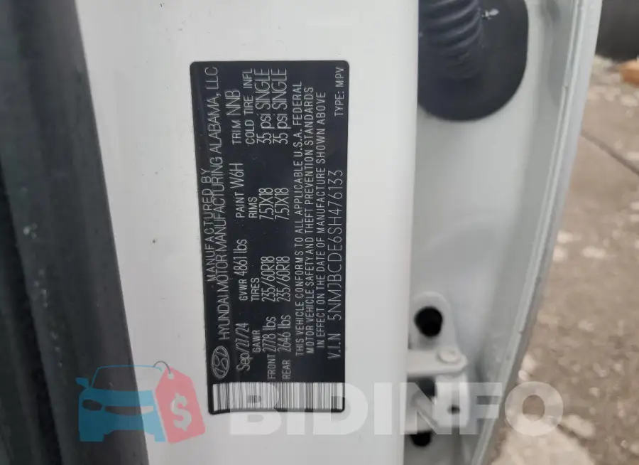 5NMJBCDE6SH476133 Photo# 13
