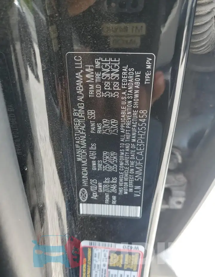 5NMJFCAE3PH255458 Photo# 12