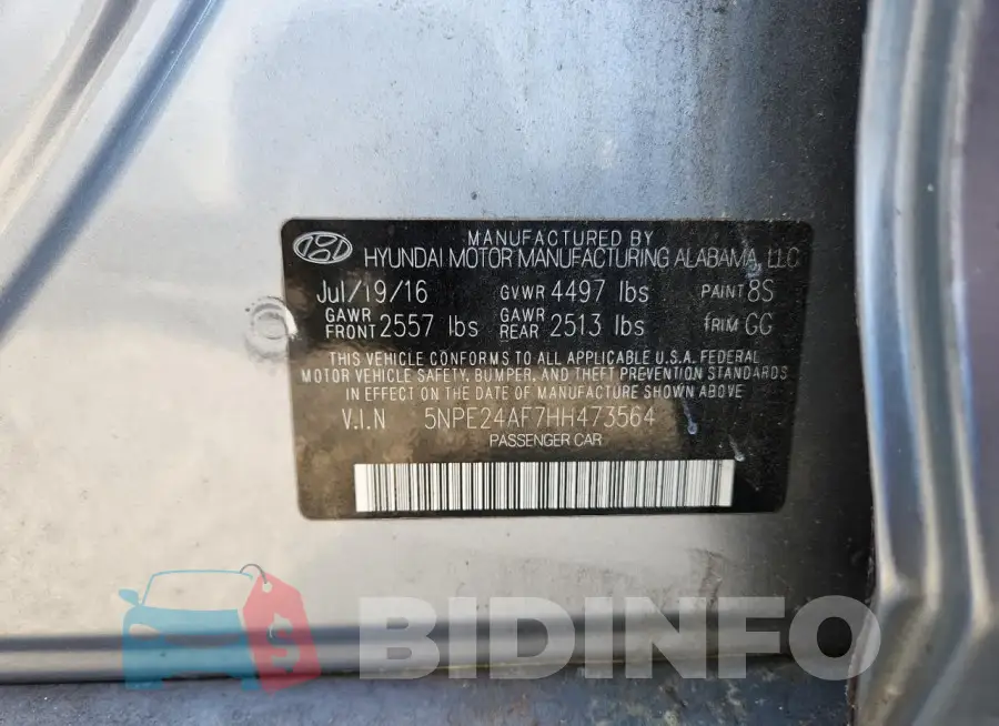 5NPE24AF7HH473564 Photo# 12