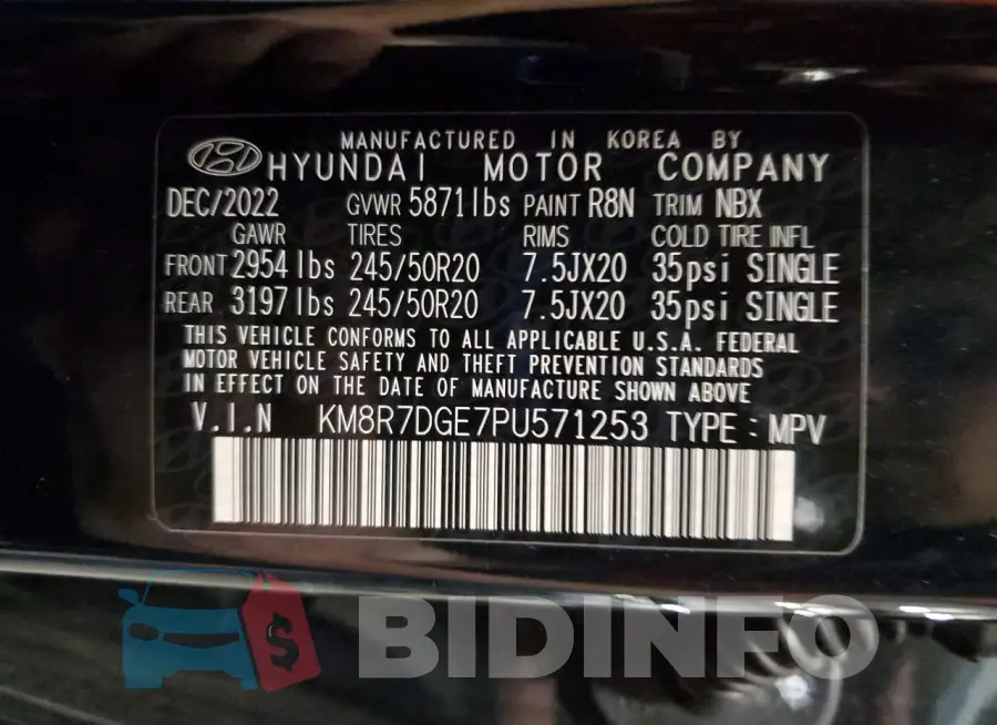 KM8R7DGE7PU571253 Photo# 13