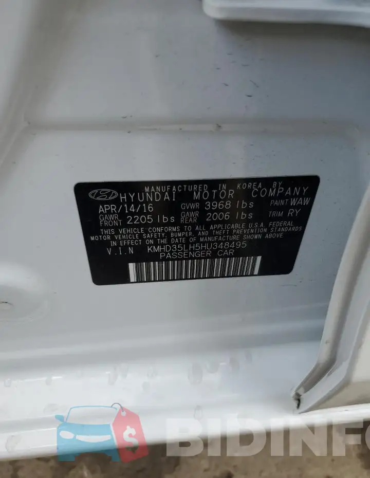 KMHD35LH5HU348495 Photo# 13