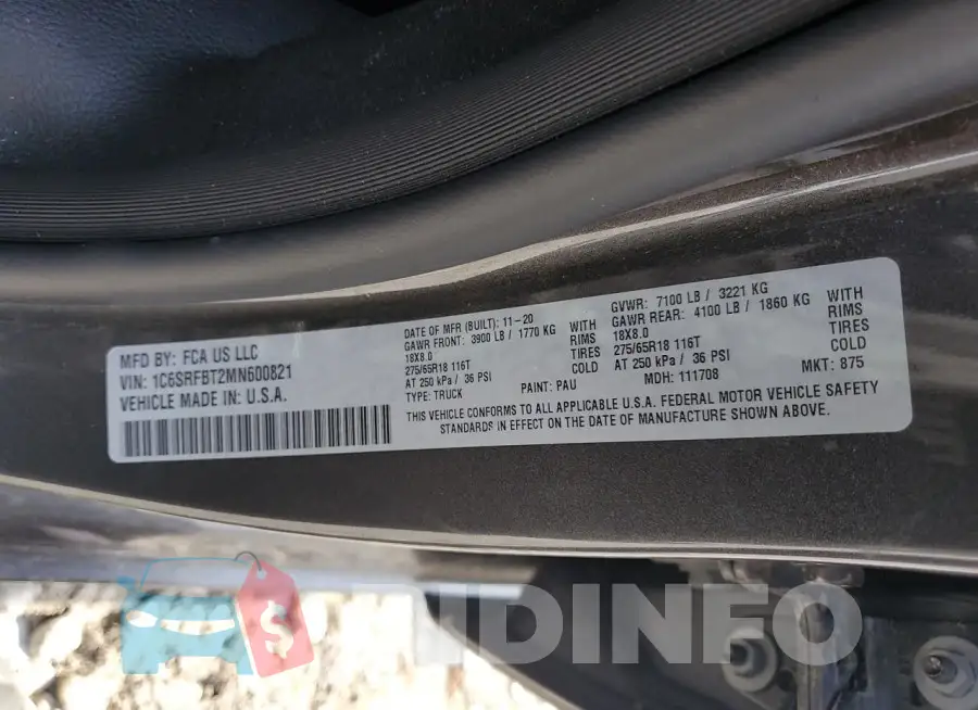 1C6SRFBT2MN600821 Photo# 12
