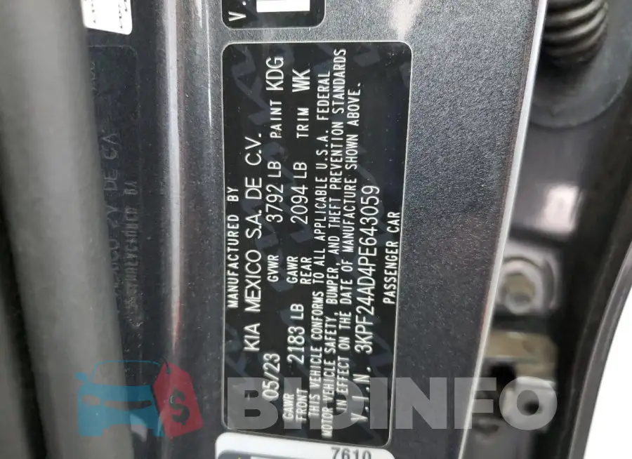 3KPF24AD4PE643059 Photo# 12