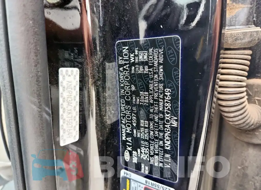 KNDPN3ACXK7587649 Photo# 13