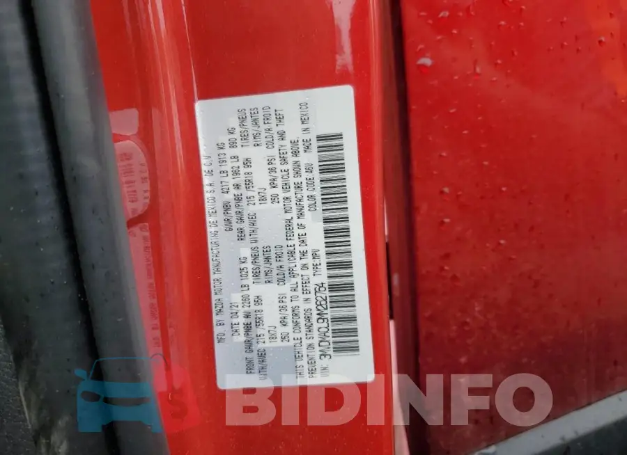 3MVDMACL9MM262764 Photo# 14