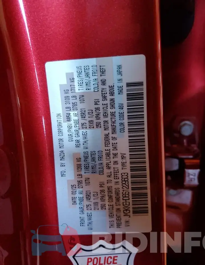 JM3KKEHD6S1229603 Photo# 14
