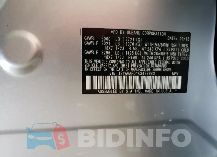 4S4WMAFD1K3427943 Photo# 14