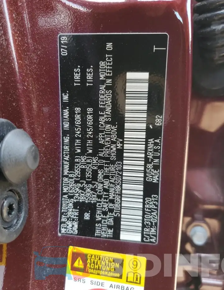 5TDBGRFH8KS072103 Photo# 12
