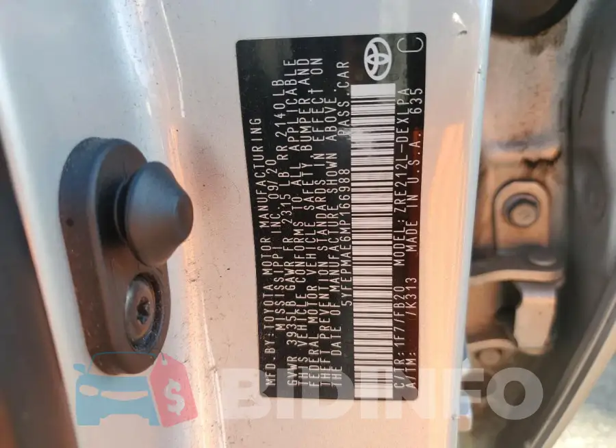 5YFEPMAE6MP166988 Photo# 13