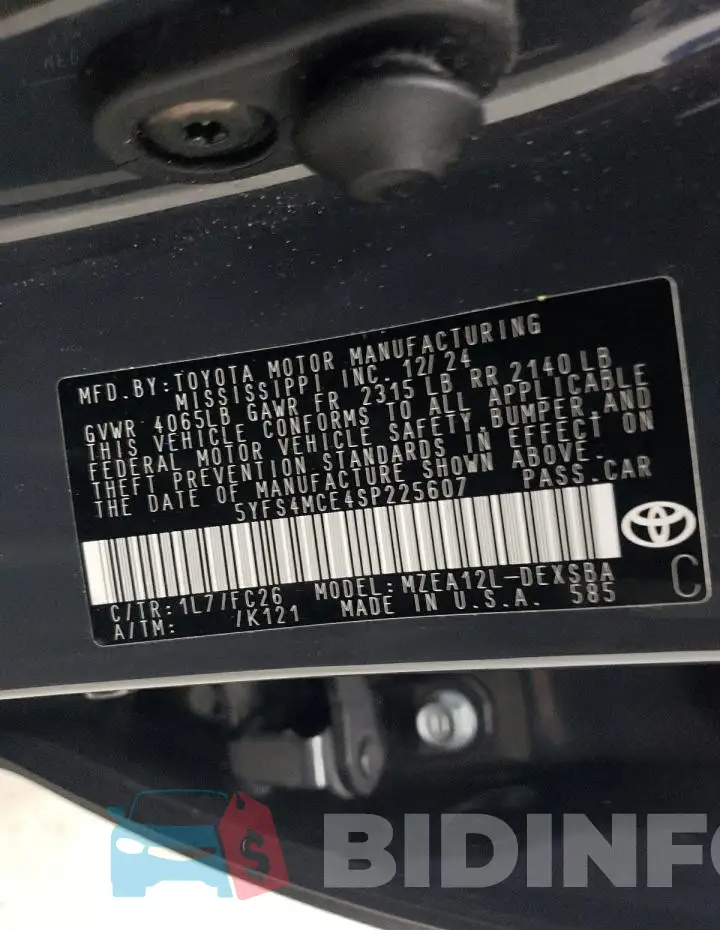 5YFS4MCE4SP225607 Photo# 13