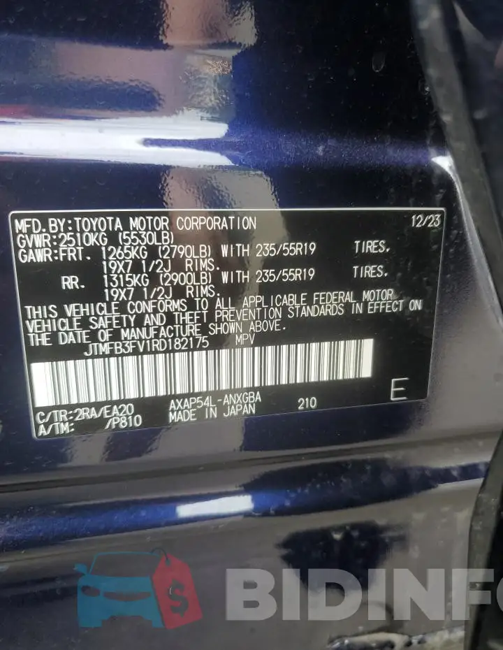 JTMFB3FV1RD182175 Photo# 14