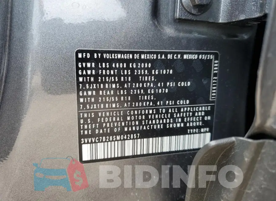 3VVVC7B28SM042857 Photo# 13