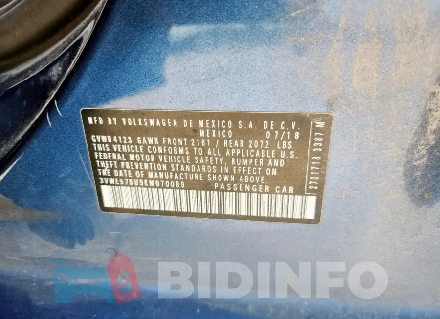 3VWE57BU9KM070089 Photo# 13