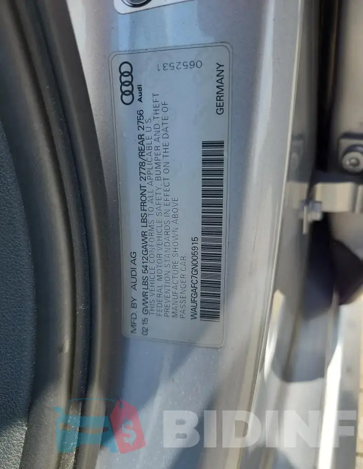 WAUFGAFC7GN005915 Photo# 12