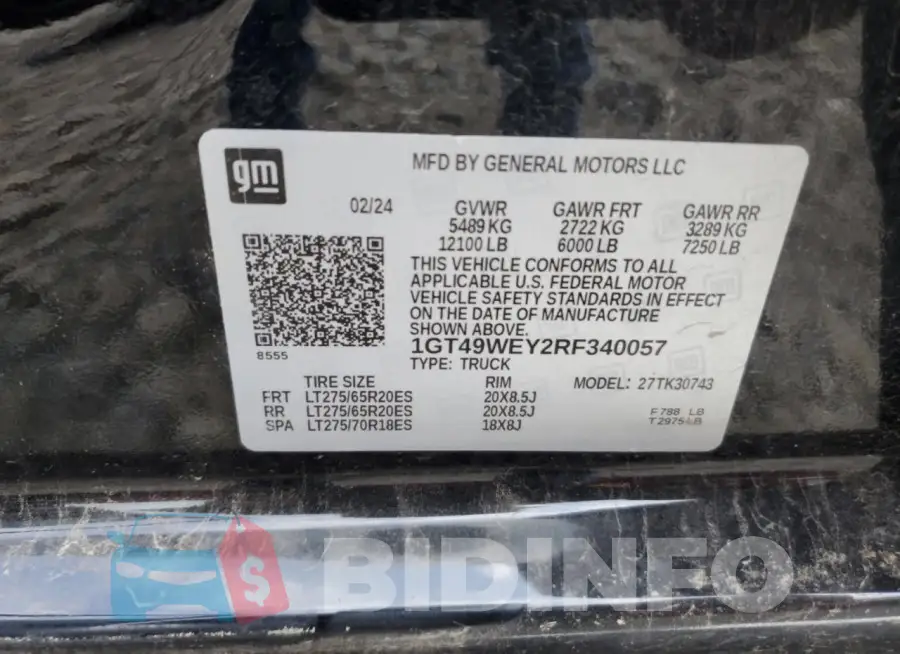 1GT49WEY2RF340057 Photo# 12