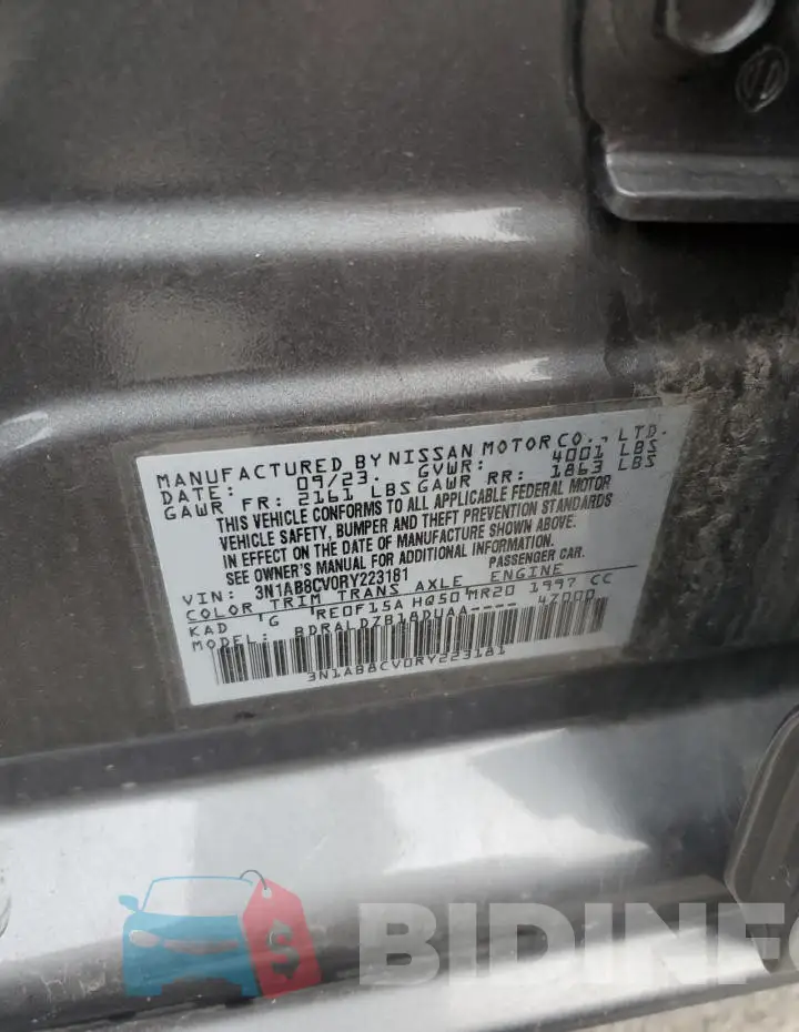 3N1AB8CV0RY223181 Photo# 12