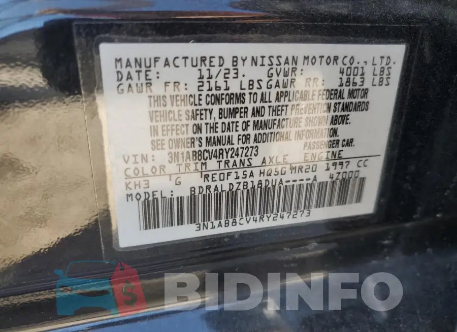 3N1AB8CV4RY247273 Photo# 12