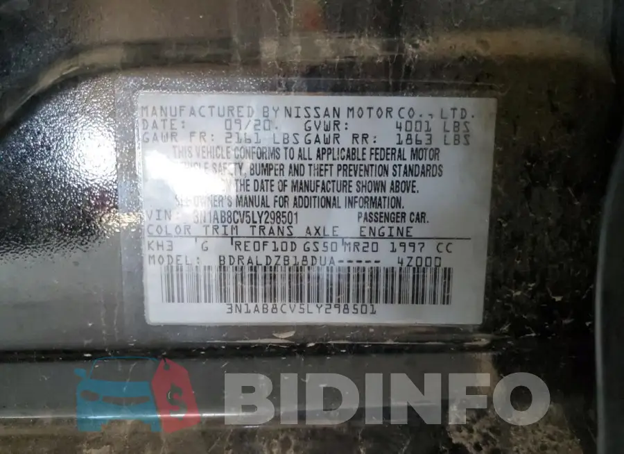 3N1AB8CV5LY298501 Photo# 12
