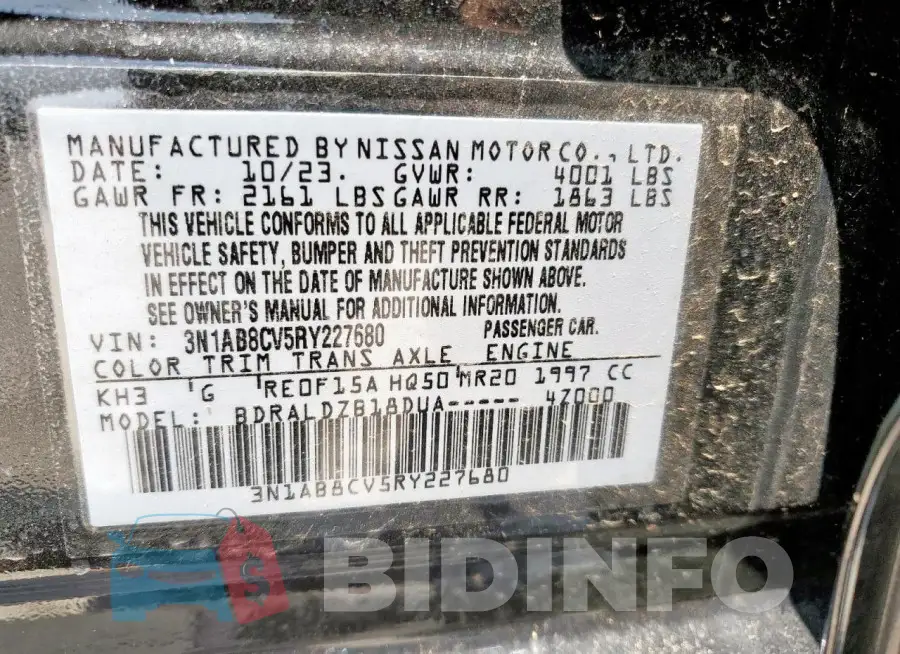 3N1AB8CV5RY227680 Photo# 12