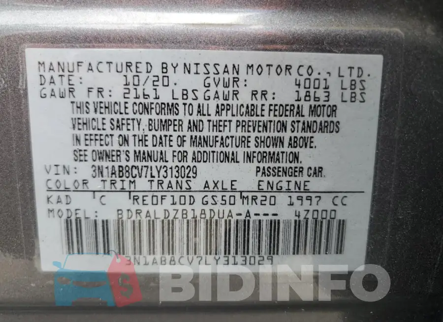 3N1AB8CV7LY313029 Photo# 12