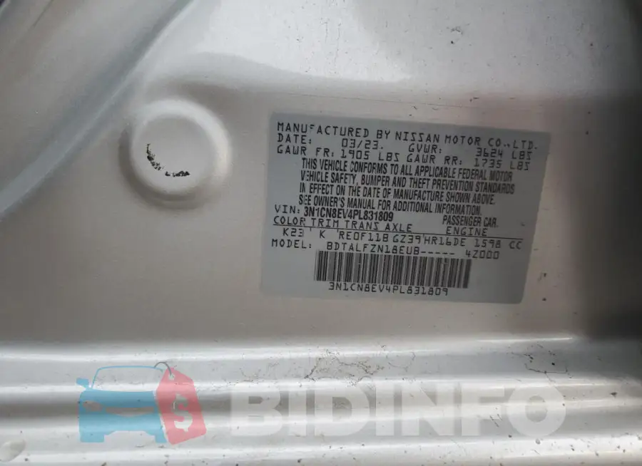 3N1CN8EV4PL831809 Photo# 12