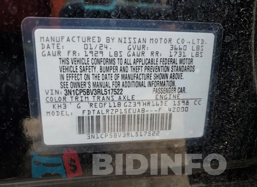 3N1CP5BV3RL517522 Photo# 12