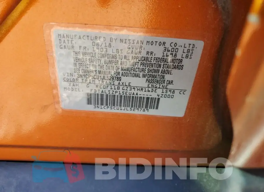 3N1CP5CU1JL529789 Photo# 13