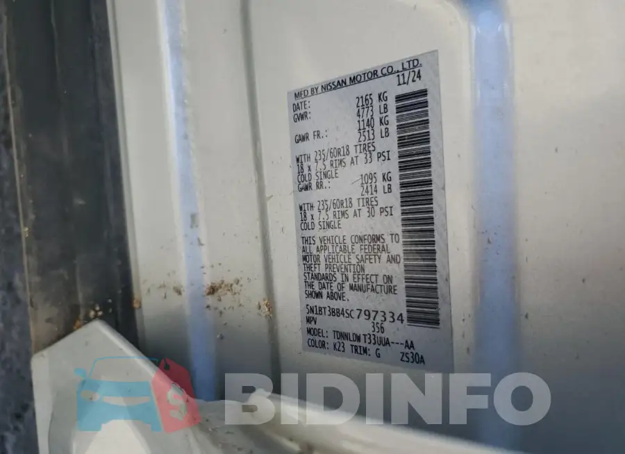 5N1BT3BB4SC797334 Photo# 13