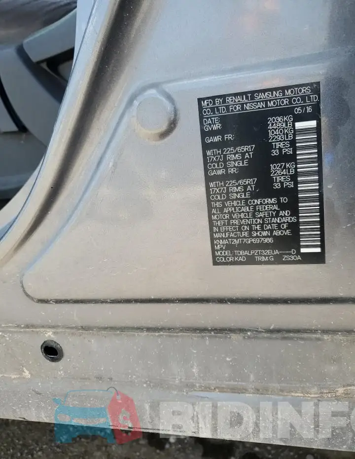 KNMAT2MT7GP697986 Photo# 13