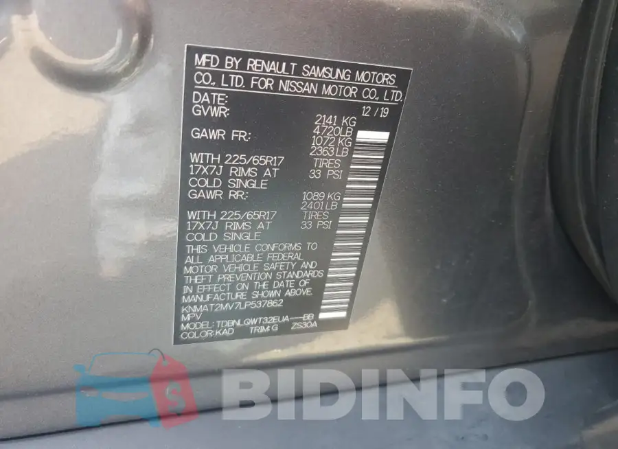 KNMAT2MV7LP537862 Photo# 13