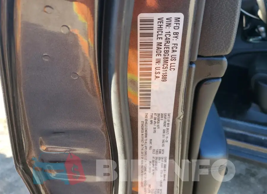1C4RJEBG8MC511889 Photo# 14