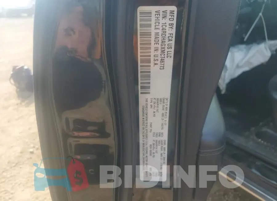 1C4RDHAGXMC746773 Photo# 12