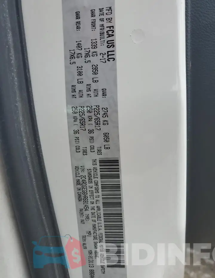 2C4RDGEG6HR681454 Photo# 13
