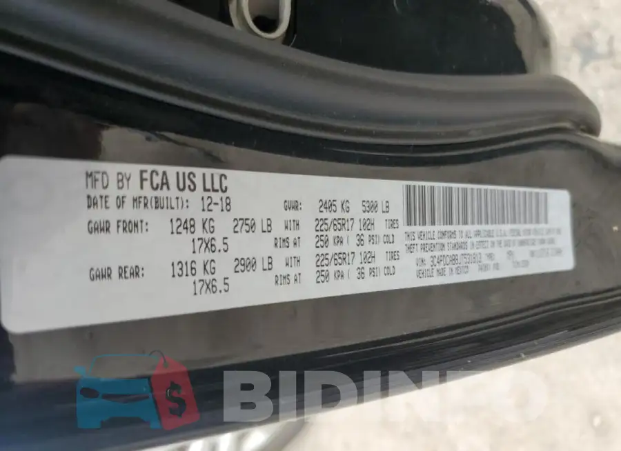 3C4PDCAB8JT531813 Photo# 14