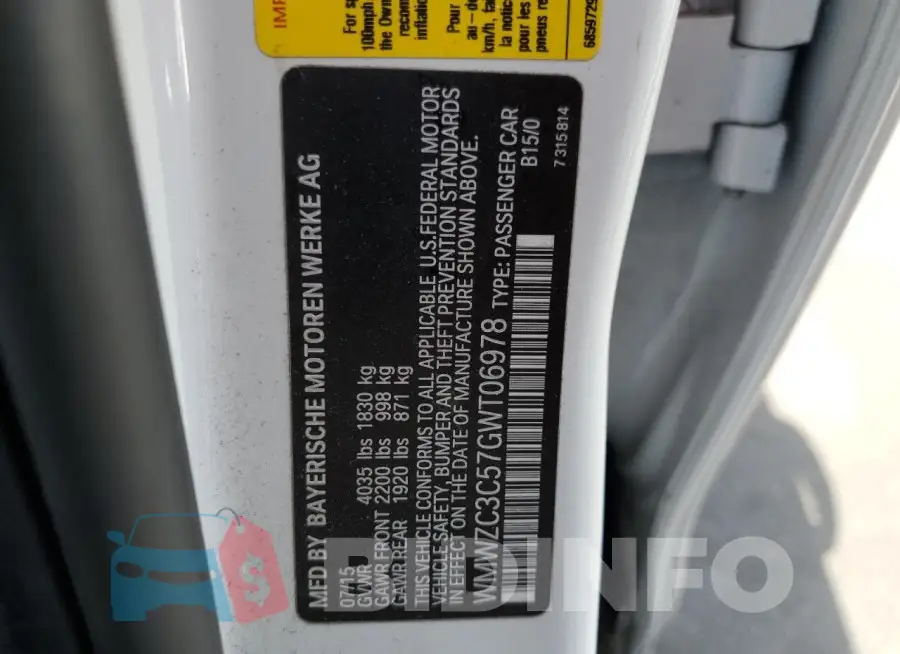 WMWZC3C57GWT06978 Photo# 12