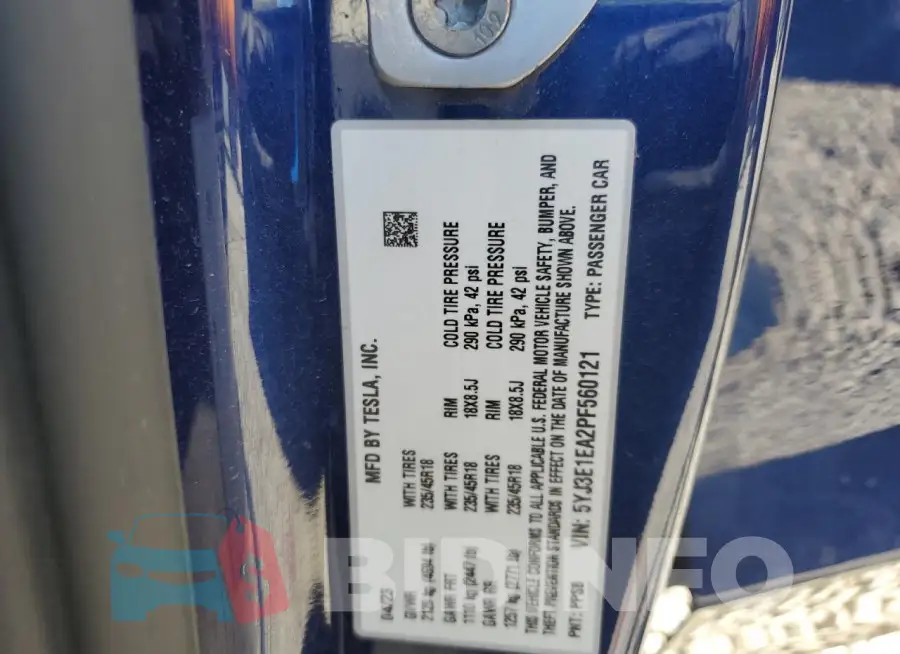 5YJ3E1EA2PF560121 Photo# 12