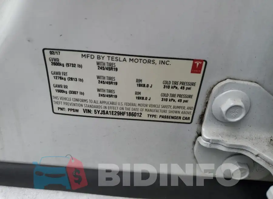 5YJSA1E29HF186012 Photo# 12