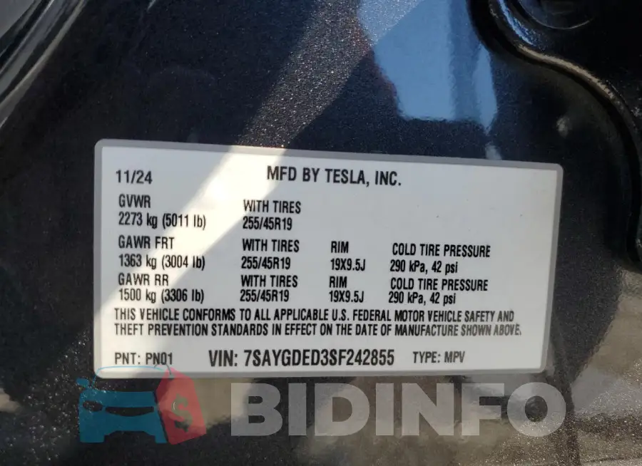 7SAYGDED3SF242855 Photo# 12
